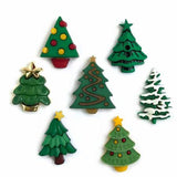 Buttons - Christmas Trees BG4821